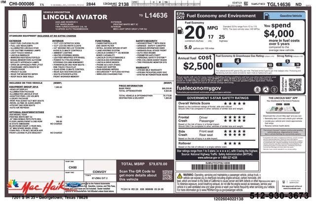 2026 Lincoln Aviator Reserve®