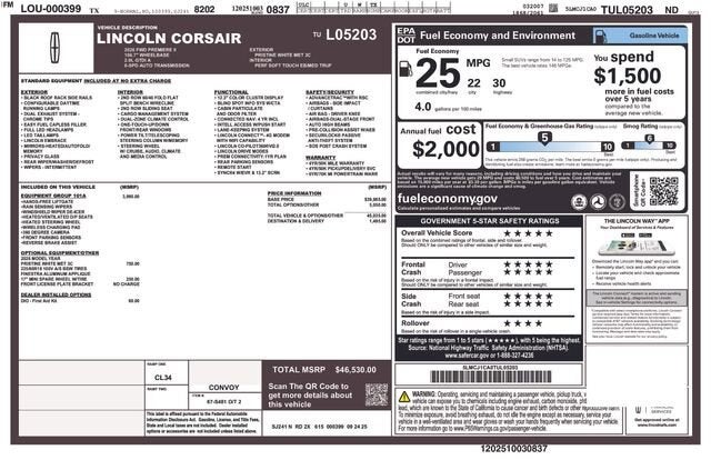2026 Lincoln Corsair Premiere