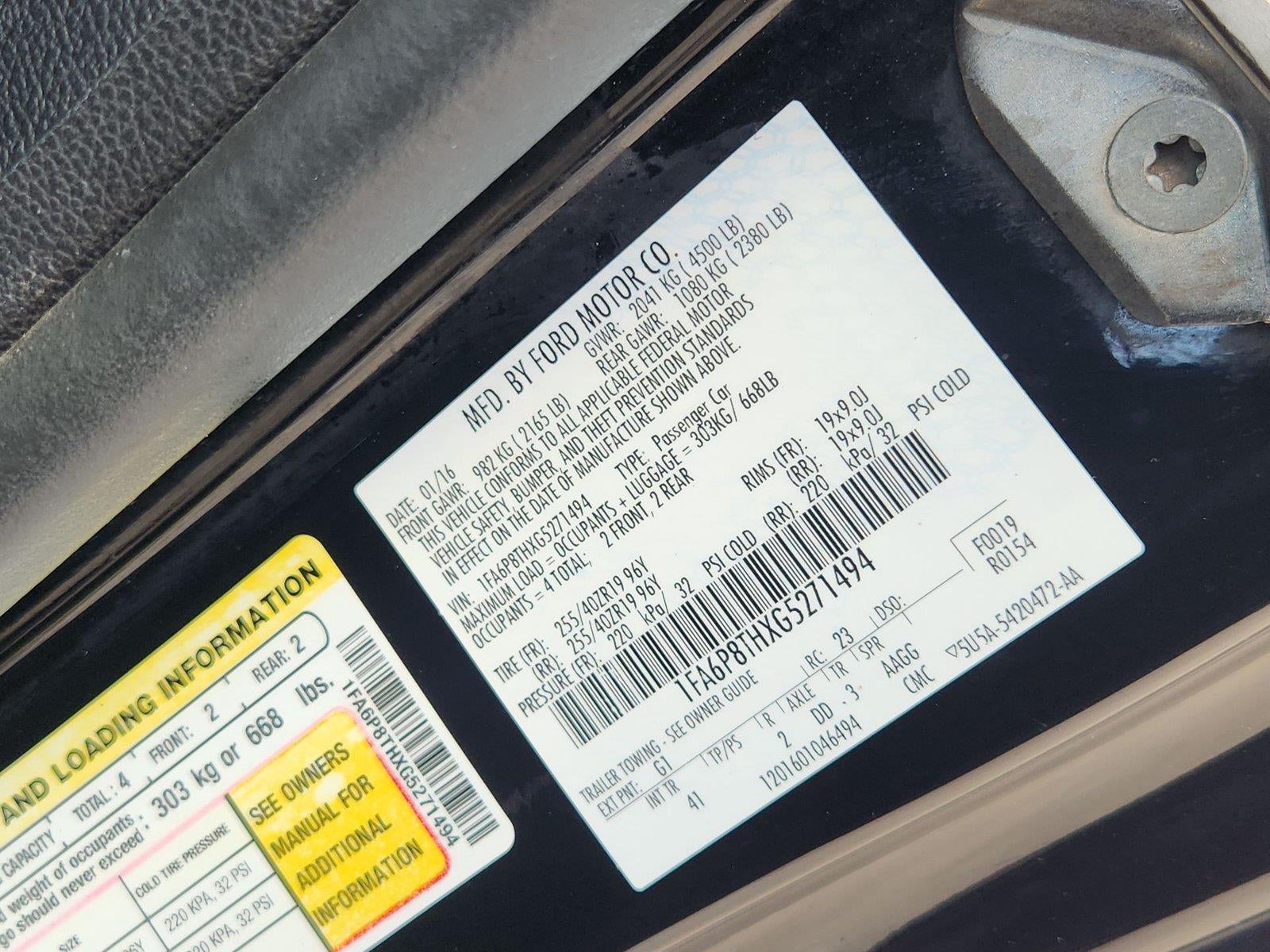 2016 Ford Mustang EcoBoost Premium