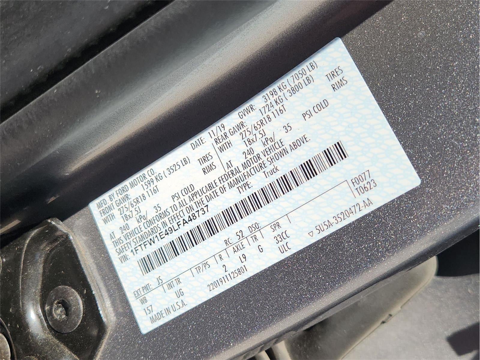 2020 Ford F-150 XLT
