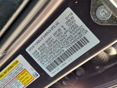 2019 Honda Accord Hybrid EX-L