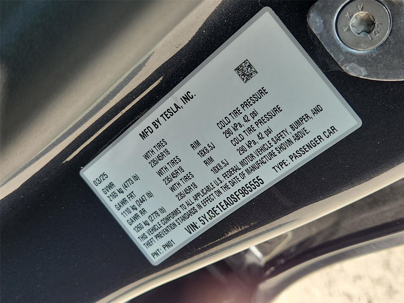 2025 Tesla MODEL3 Base