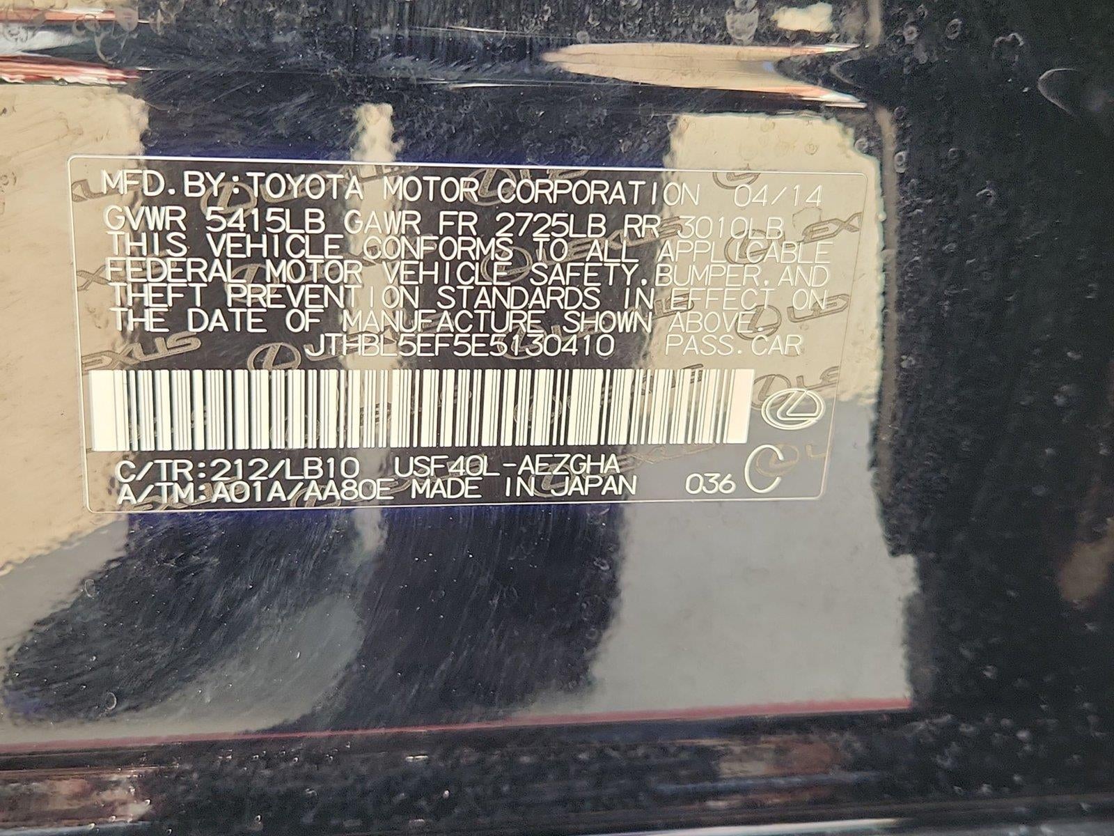 2014 Lexus Ls 460 4dr Sdn RWD