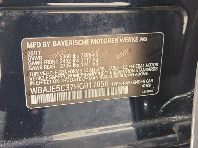 2017 BMW 5 Series 540i
