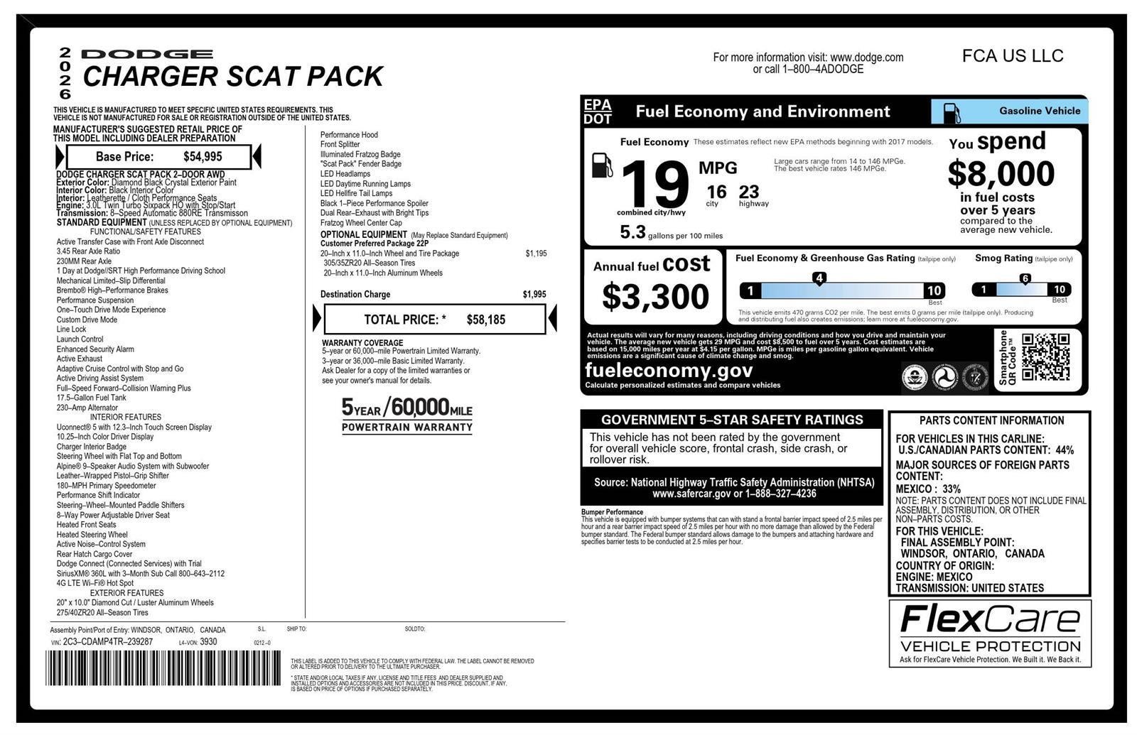 2026 Dodge Charger Scat Pack