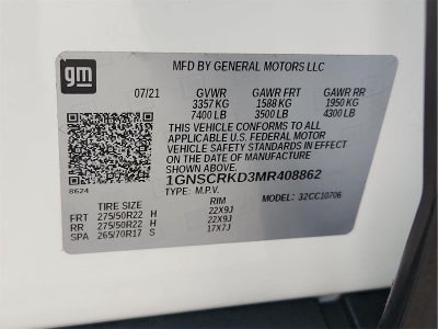 2021 Chevrolet Tahoe RST