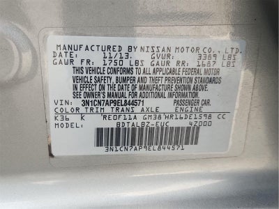 2014 Nissan Versa SV