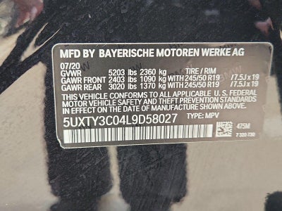 2020 BMW X3 sDrive30i