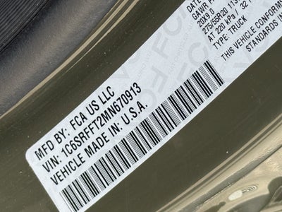 2021 RAM 1500 Lone Star Crew Cab 4x4 5'7' Box