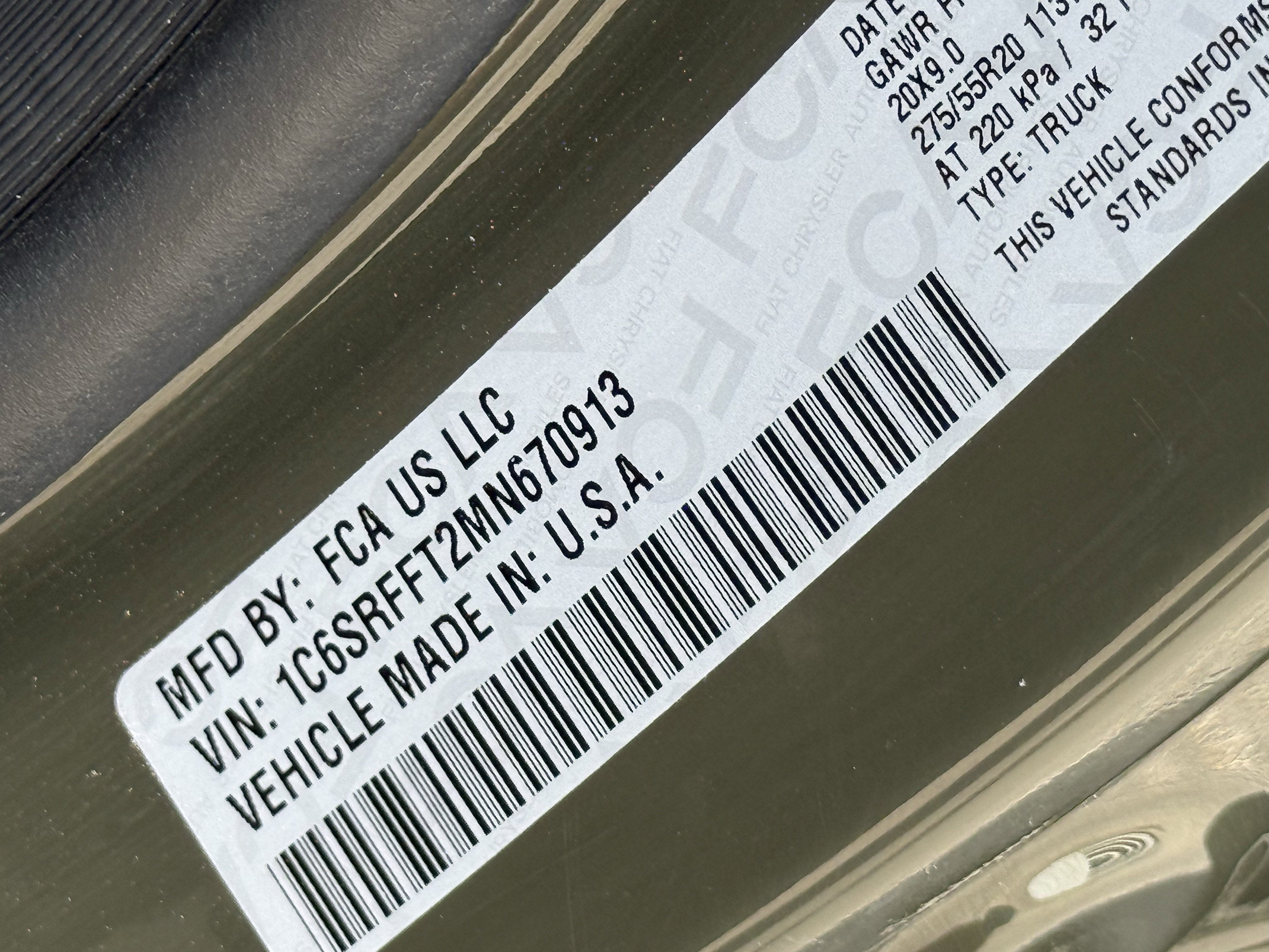 2021 RAM 1500 Lone Star Crew Cab 4x4 5'7' Box