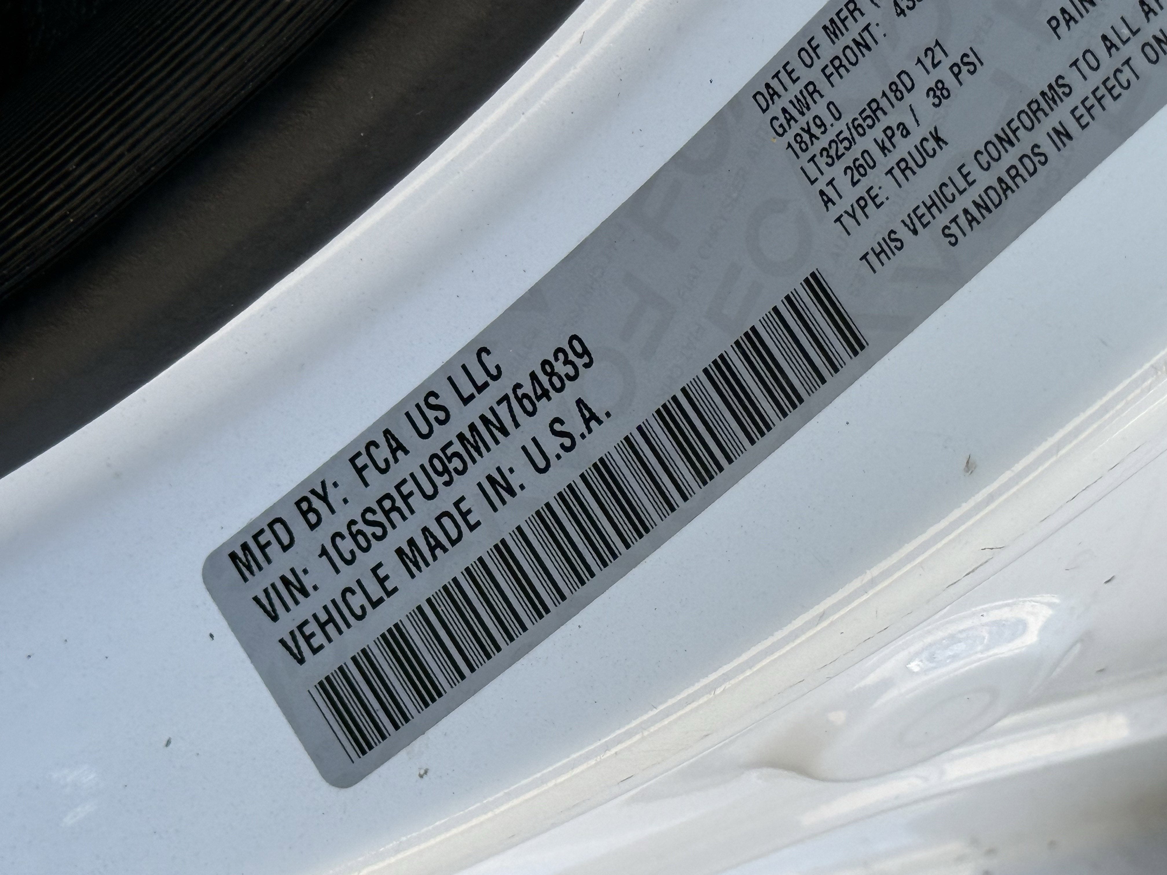 2021 RAM 1500 TRX Crew Cab 4x4 5'7' Box