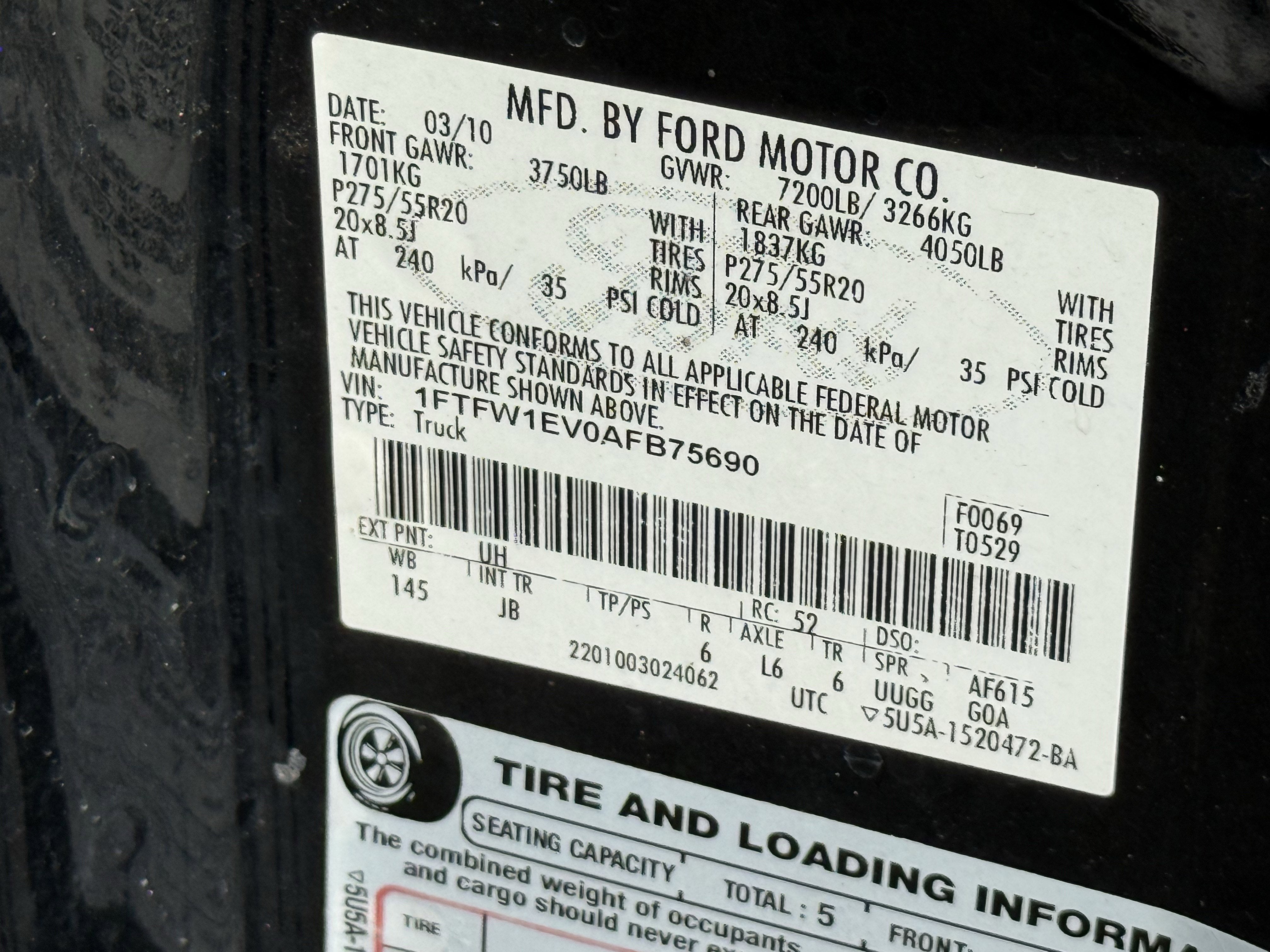 2010 Ford F-150 FX4