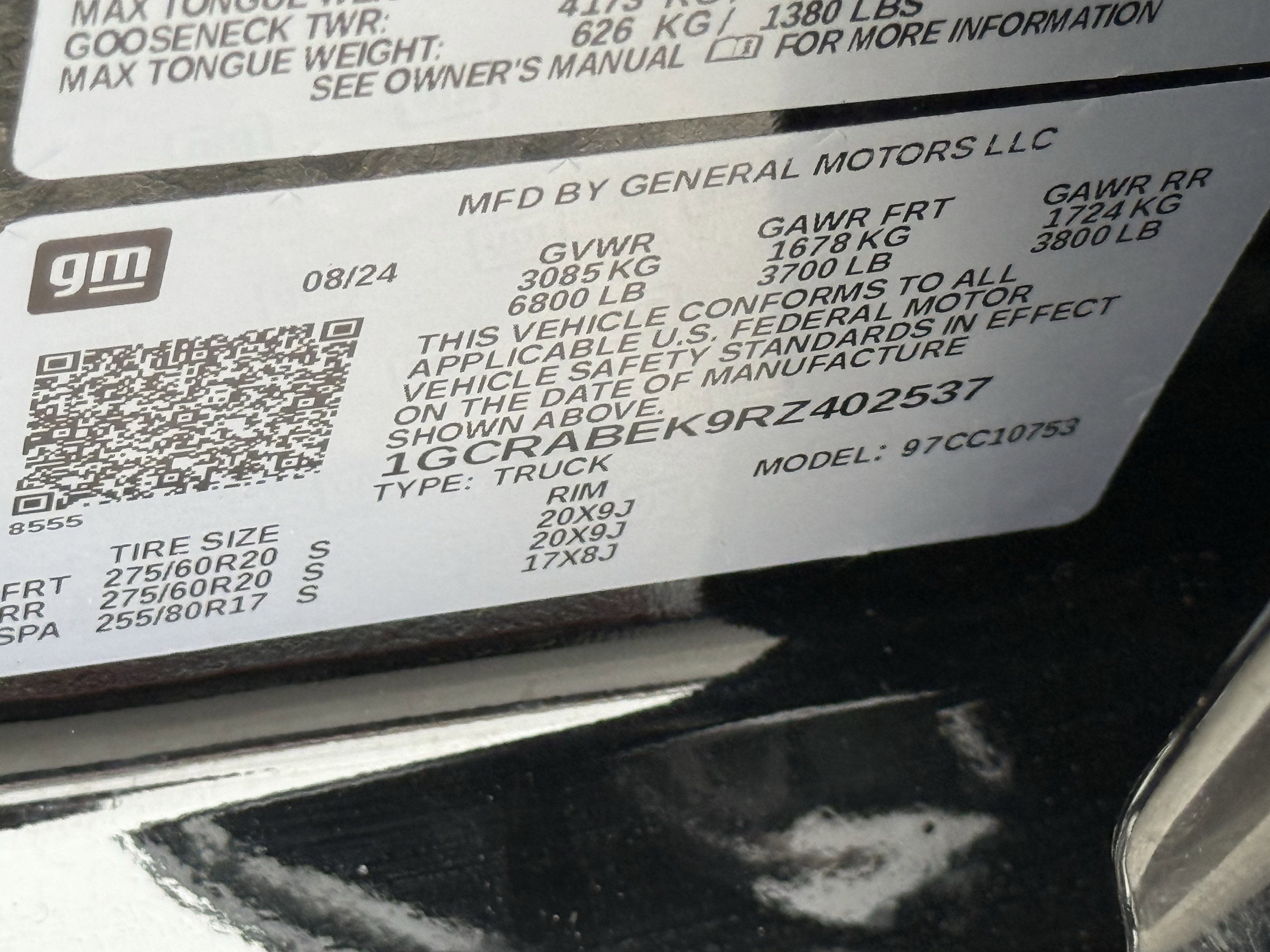 2024 Chevrolet Silverado 1500 2WD Double Cab Standard Bed Custom