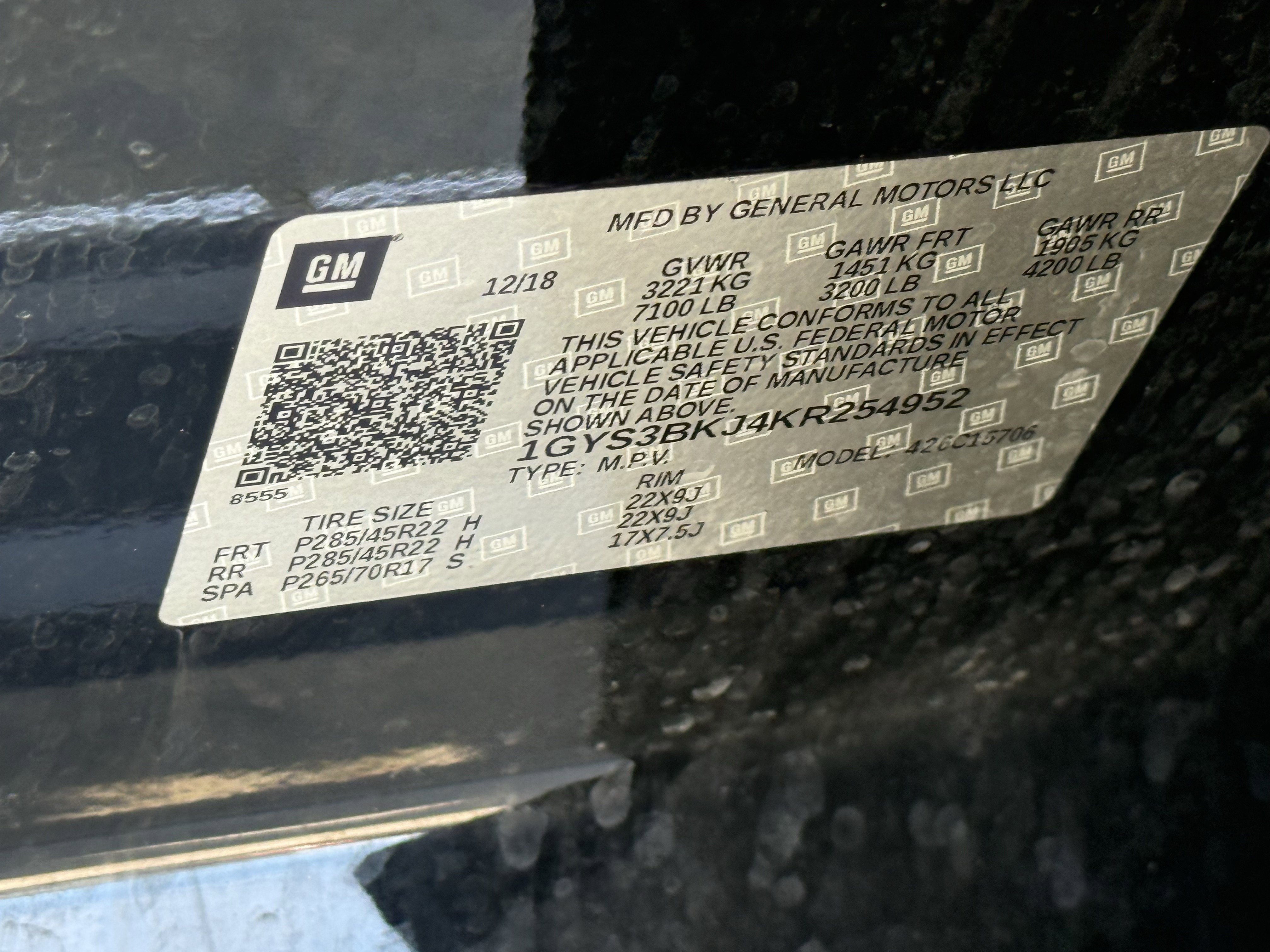 2019 Cadillac Escalade Luxury