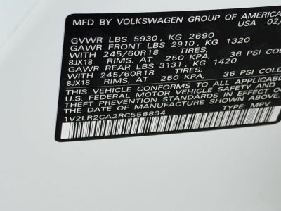 2024 Volkswagen Atlas 2.0T SE