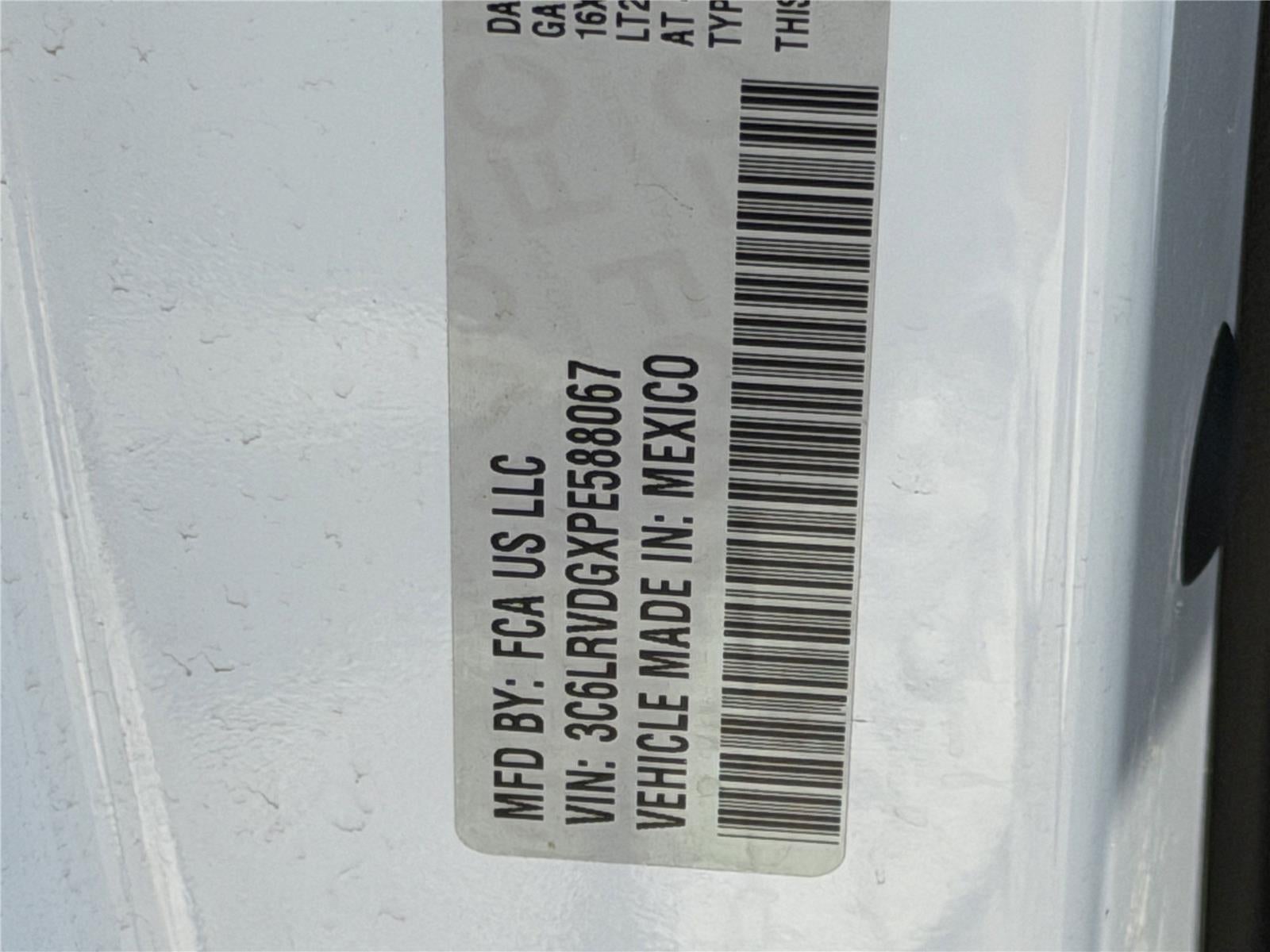 2023 RAM ProMaster 2500 Cargo Van High Roof 159' WB