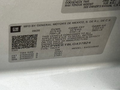 2020 Chevrolet Silverado 1500 2WD Crew Cab Short Bed LTZ