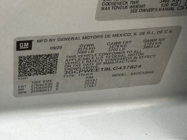 2020 Chevrolet Silverado 1500 2WD Crew Cab Short Bed LTZ