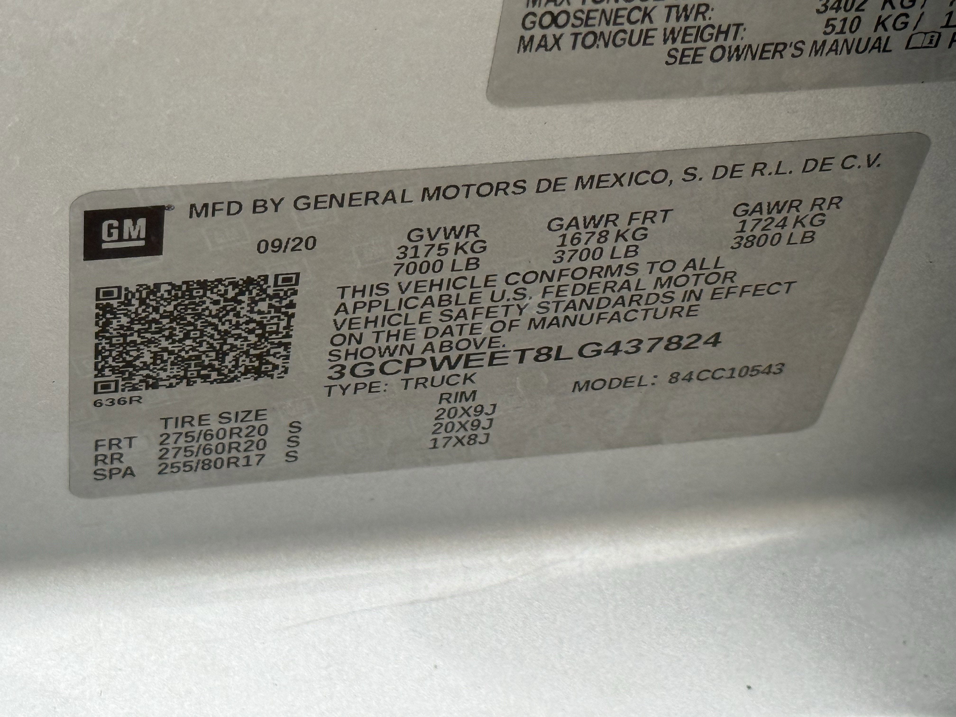 2020 Chevrolet Silverado 1500 2WD Crew Cab Short Bed LTZ