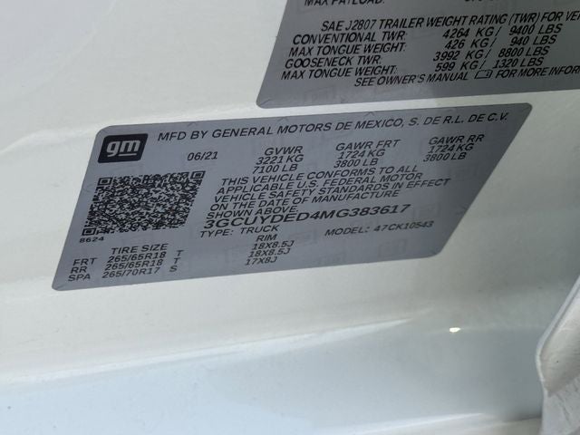 2021 Chevrolet Silverado 1500 4WD Crew Cab Short Bed LT