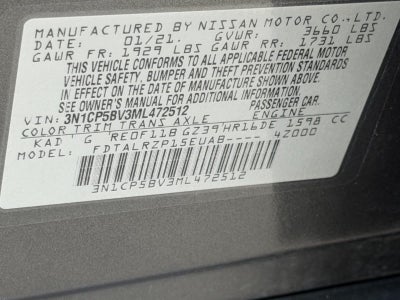 2021 Nissan KICKS S