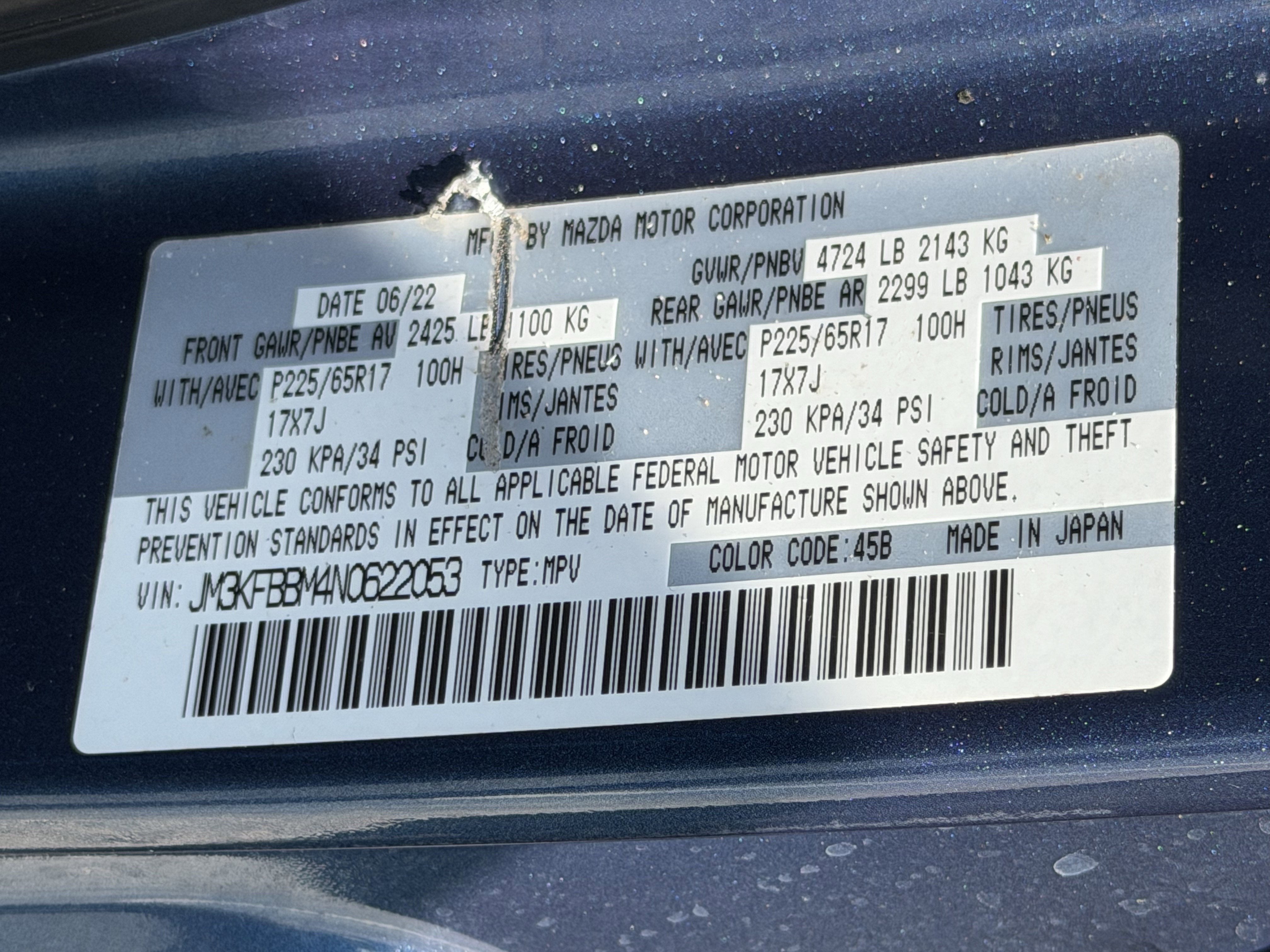 2022 Mazda Mazda CX-5 2.5 S Select