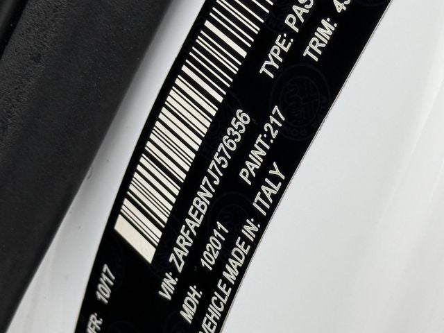 2018 Alfa Romeo Giulia RWD