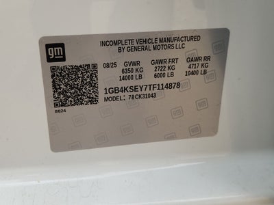 2026 Chevrolet Silverado 3500 HD Chassis Cab Work Truck