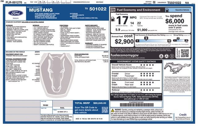 2026 Ford Mustang Dark Horse