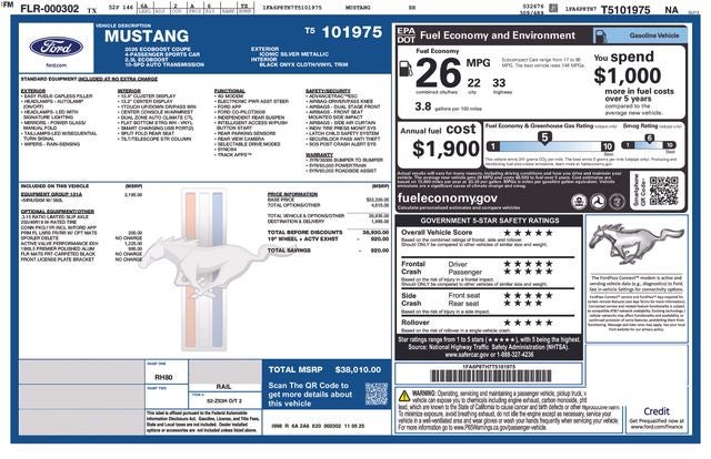 2026 Ford Mustang EcoBoost