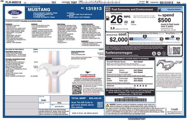 2025 Ford Mustang EcoBoost Premium
