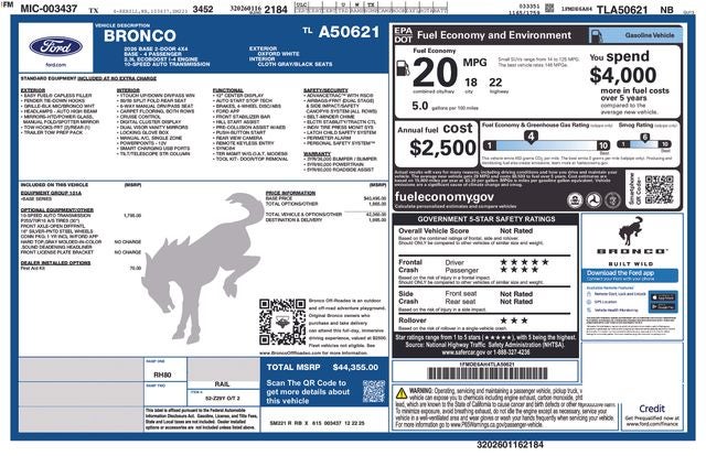 2026 Ford Bronco Base