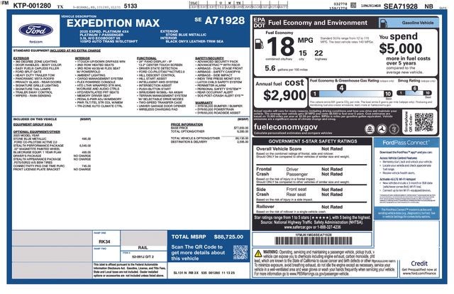 2025 Ford Expedition Max Platinum IN-SERVICE FCTP