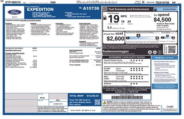 2026 Ford Expedition Active IN-SERVICE FCTP