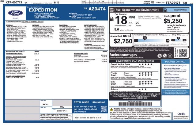 2026 Ford Expedition Active IN-SERVICE FCTP