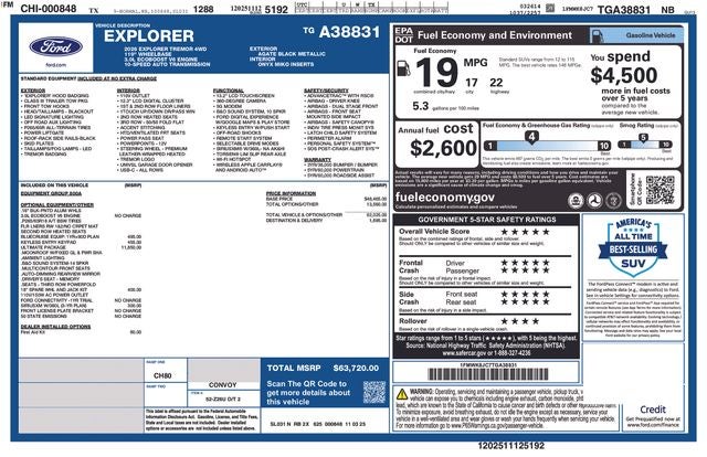 2026 Ford Explorer Tremor COURTESY VEHICLE