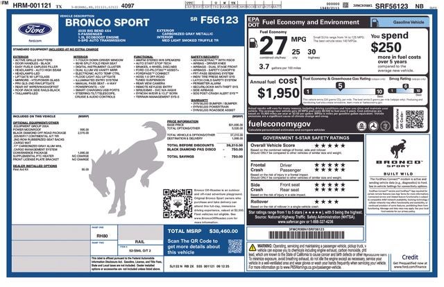 2025 Ford Bronco Sport Big Bend COURTESY VEHICLE