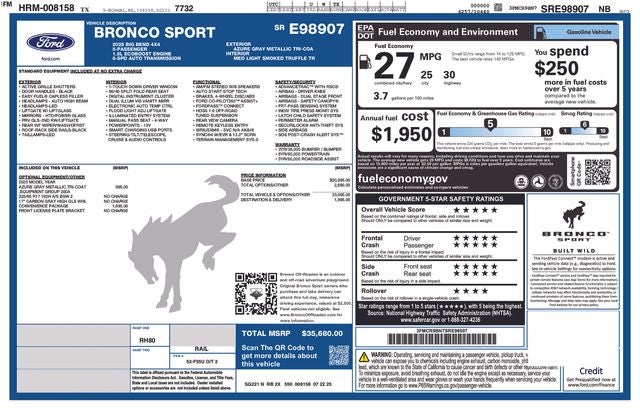 2025 Ford Bronco Sport Big Bend COURTESY VEHICLE