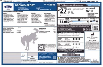 2025 Ford Bronco Sport Big Bend IN-SERVICE FCTP