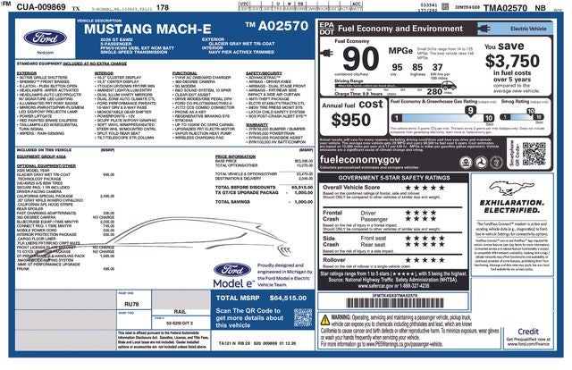 2026 Ford Mustang Mach-E GT