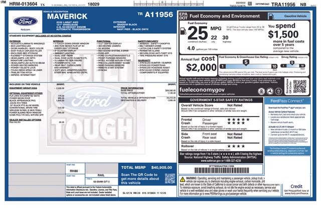 2026 Ford Maverick Lariat