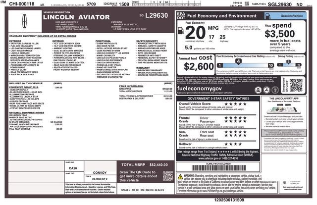 2025 Lincoln Aviator Reserve