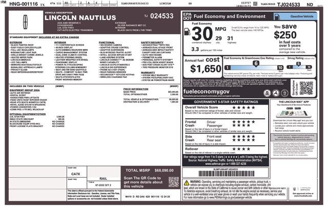 2026 Lincoln Nautilus Reserve AWD's photo
