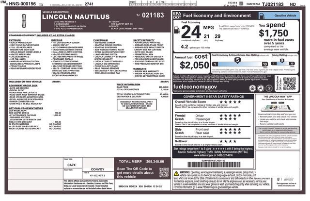 2026 Lincoln Nautilus Reserve AWD's photo