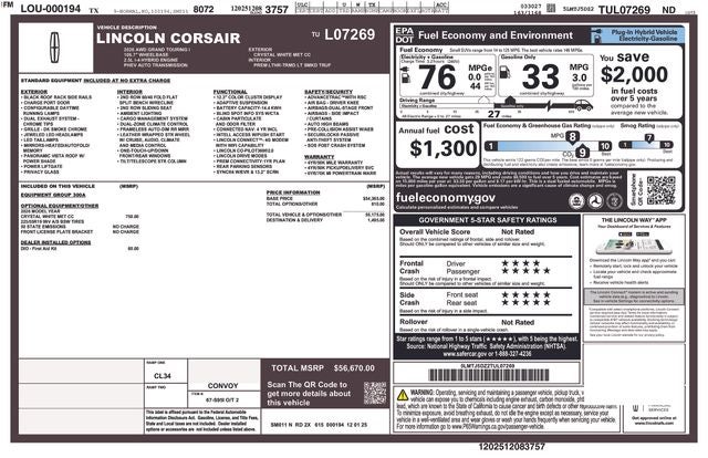 2026 Lincoln Corsair Plug-In Hybrid Grand Touring