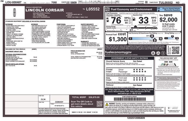 2026 Lincoln Corsair Plug-In Hybrid Grand Touring
