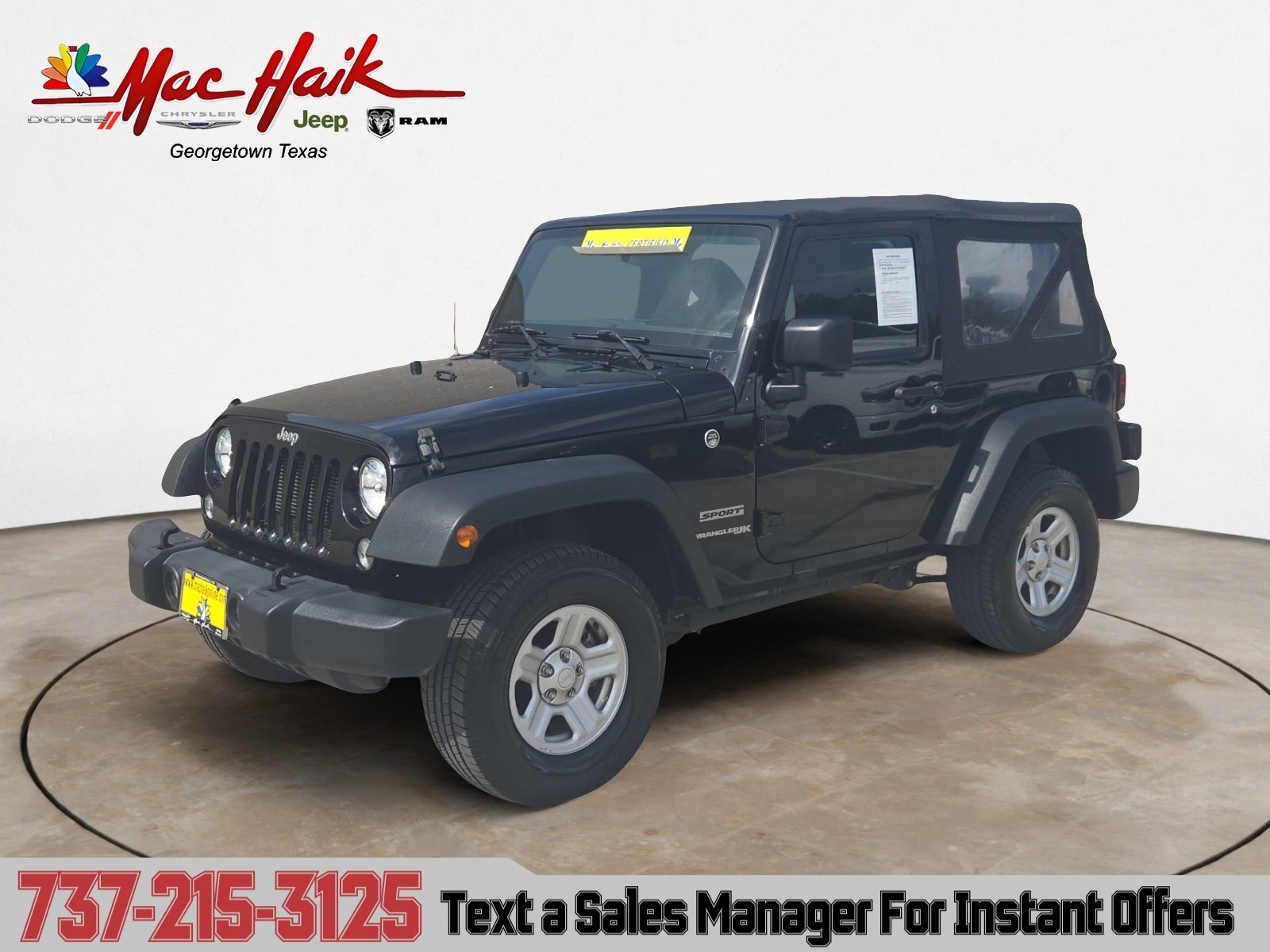 2018 Jeep Wrangler JK Sport