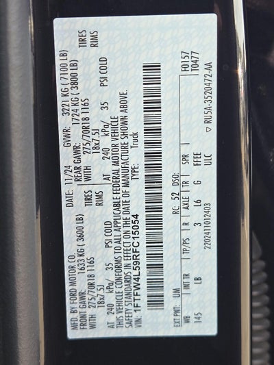2024 Ford F-150 Tremor