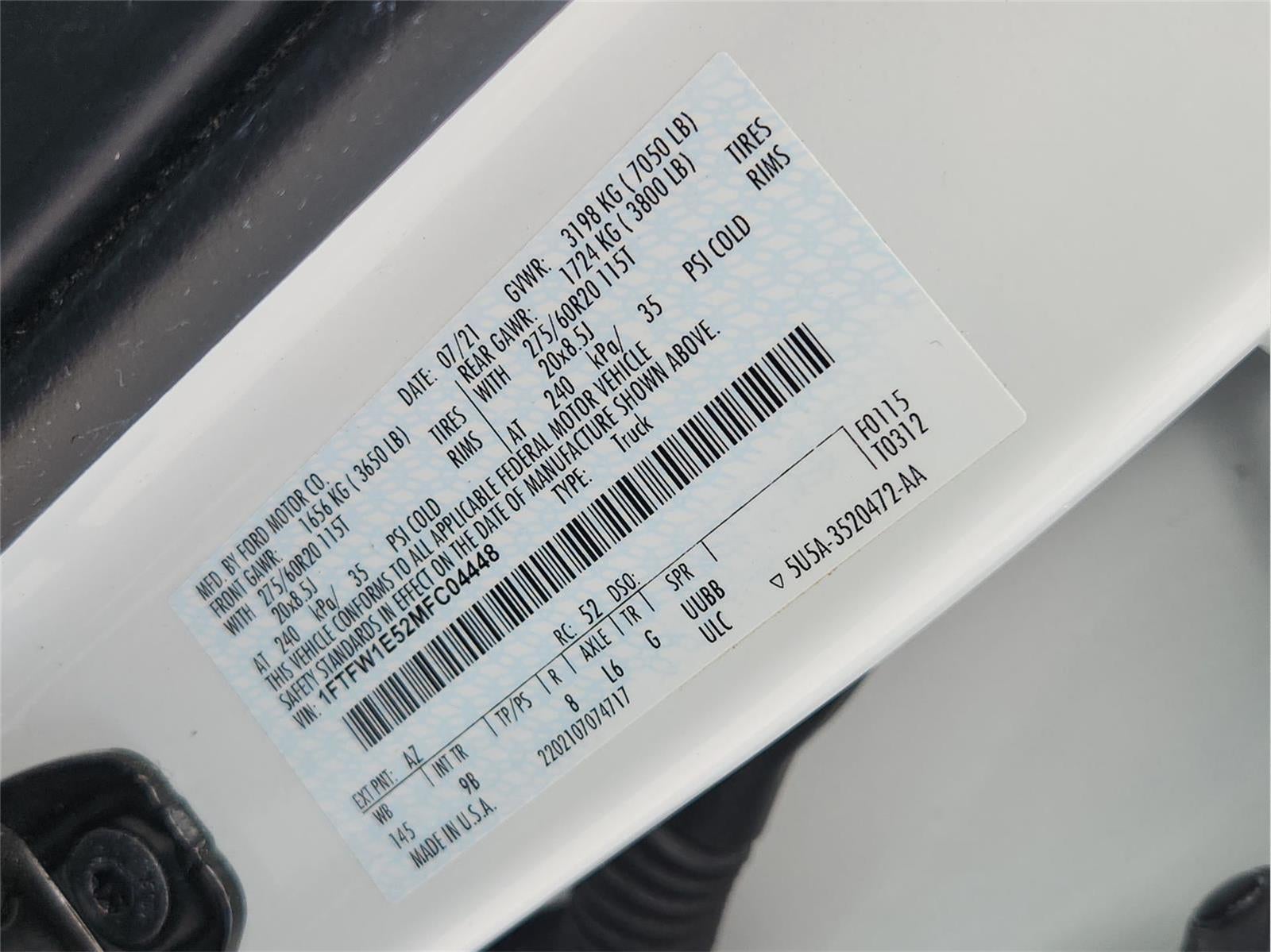 2021 Ford F-150 Platinum