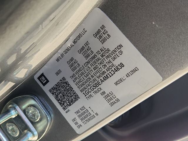 2021 Chevrolet Colorado Work Truck